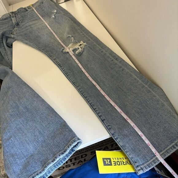 Abercrombie & Fitch Langdon Slim Stretch Ripped distressed Denim Jeans Men 34X32 - Picture 8 of 11